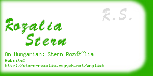 rozalia stern business card
